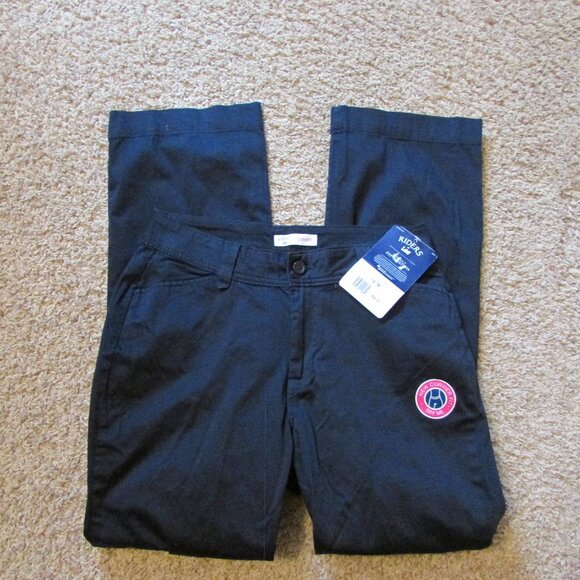 NWT Riders By Lee Navy Blue 12 Curvier Shape Chinos Pants Straight Leg - Picture 1 of 3